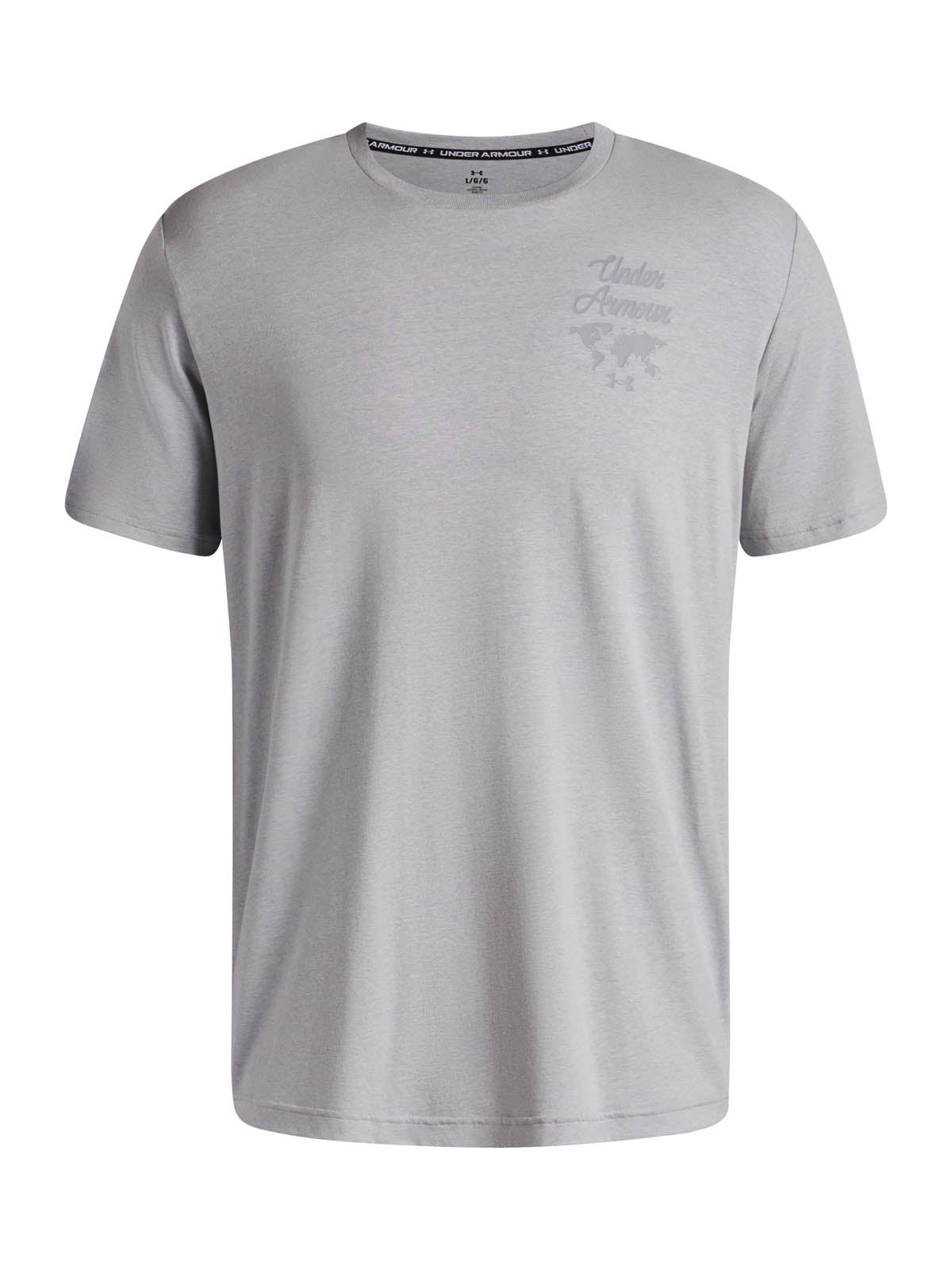 Polera manga corta Lifestyle para Hombre 60/40S Sports Wordmark Gris Under Amour