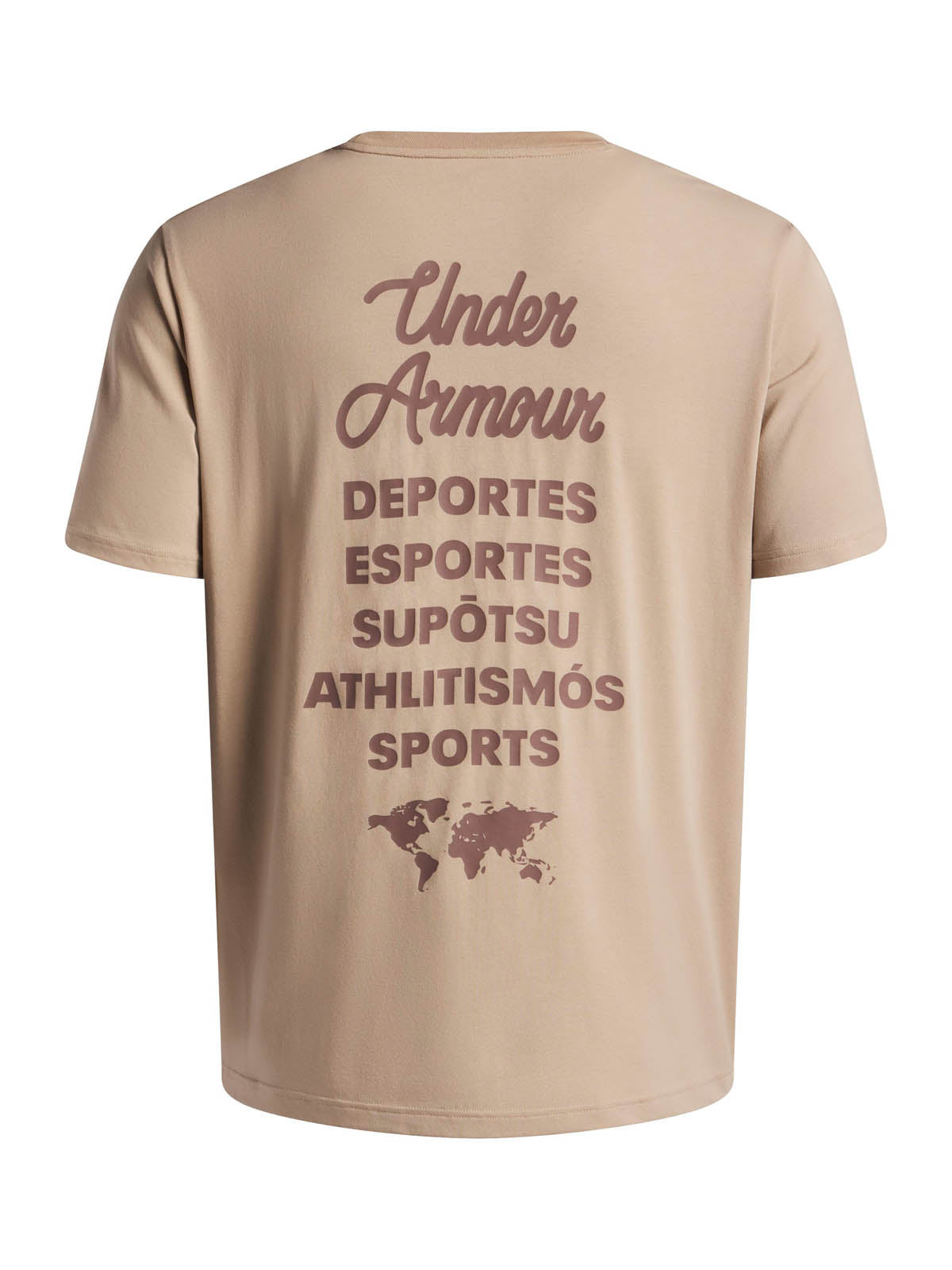 Polera manga corta Lifestyle para Hombre 60/40S Sports Wordmark Cafe Under Amour