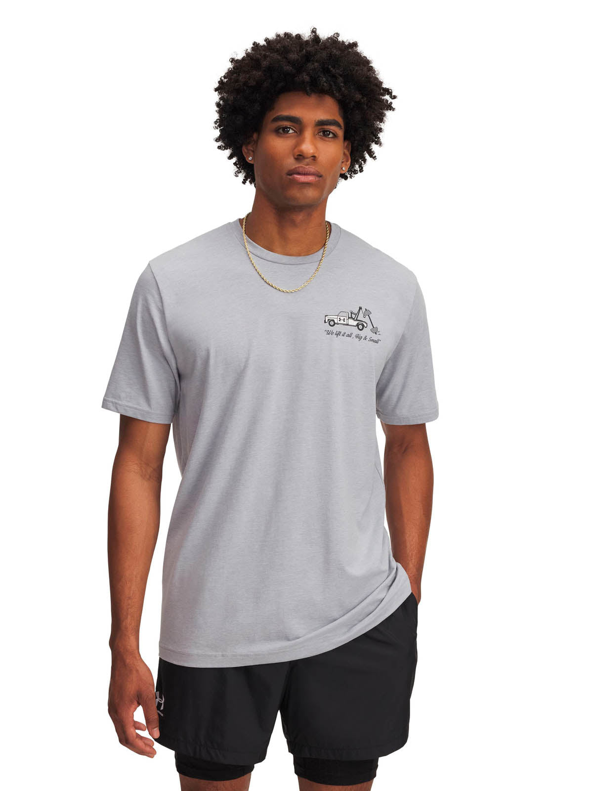 Polera manga corta Lifestyle para Hombre 60/40S Body Shop gris Under Armour