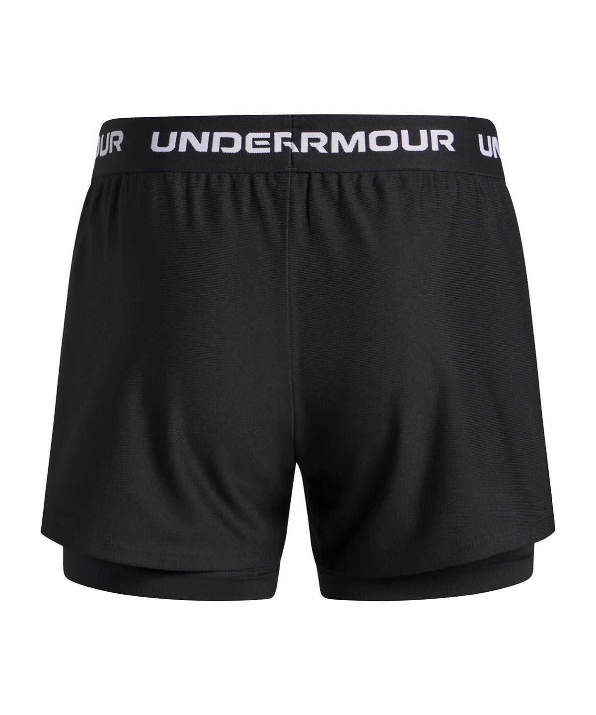 Short UA Tech Play Up 2 en 1 negro para niña