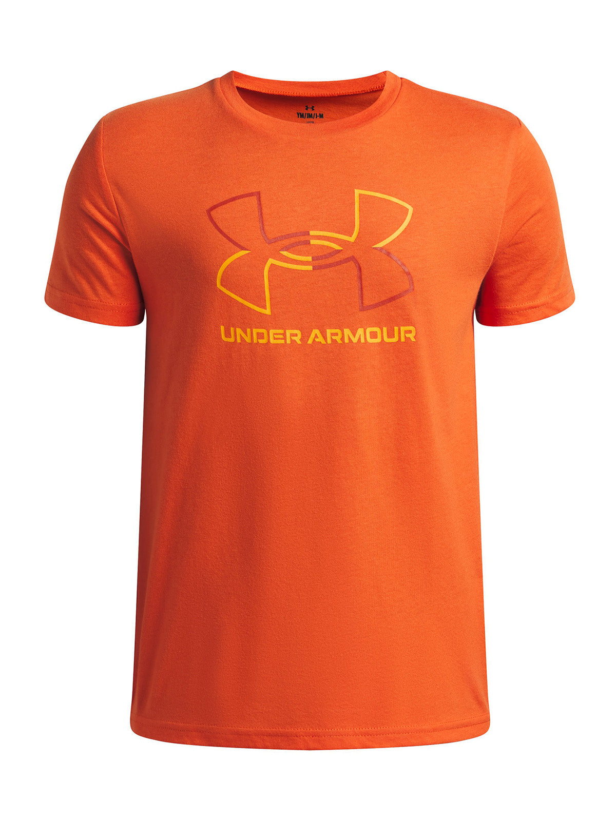 Polera manga corta Lifestyle para niño GL Foundation naranjo Under Armour