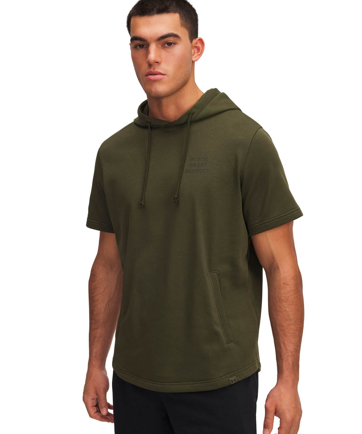 Polerón sin manga de entrenamiento para hombre Project Rock Terry verde Under Armour