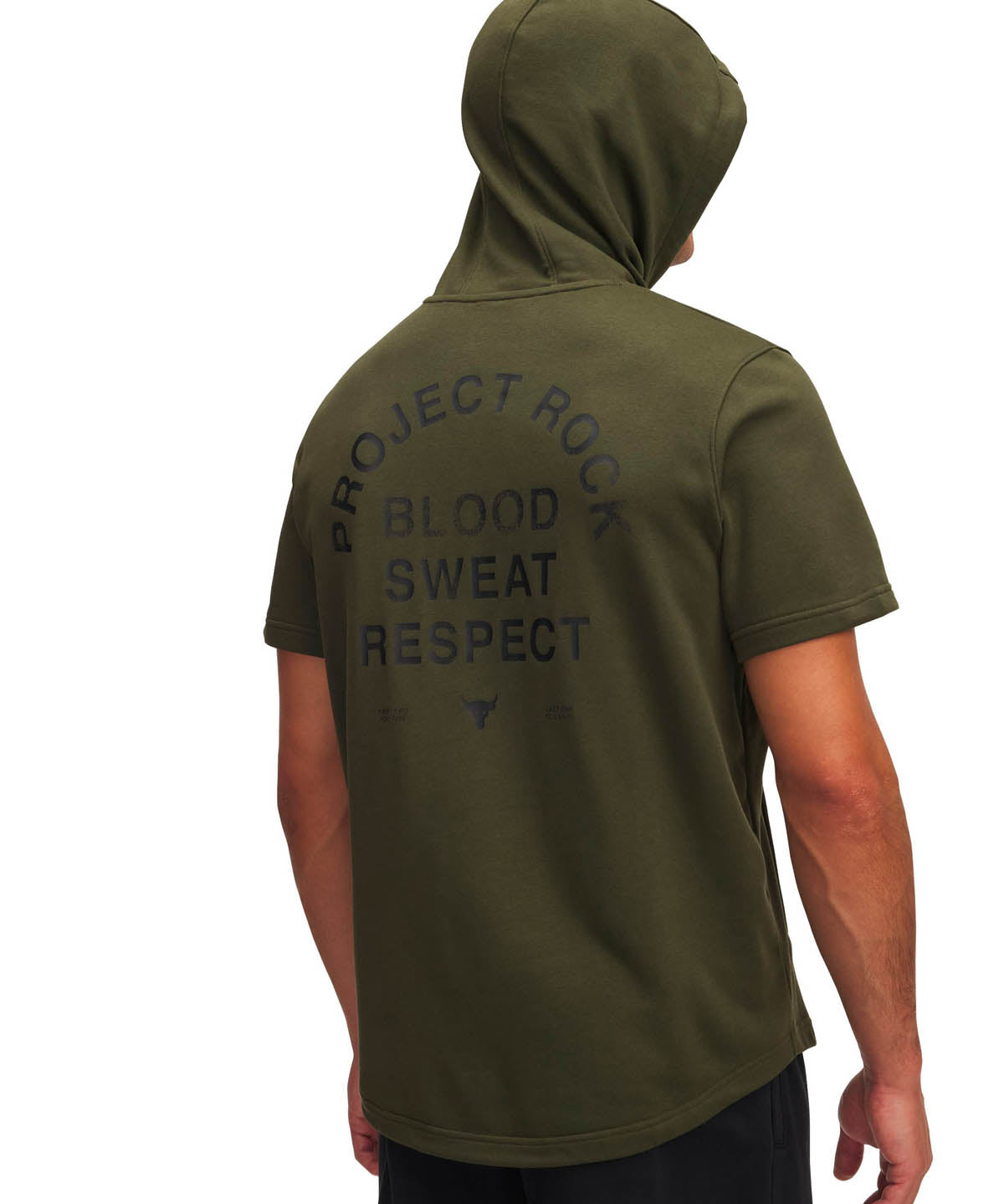 Polerón sin manga de entrenamiento para hombre Project Rock Terry verde Under Armour