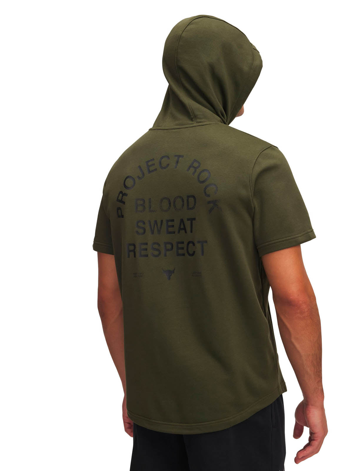 Polerón sin manga de entrenamiento para hombre Project Rock Terry verde Under Armour