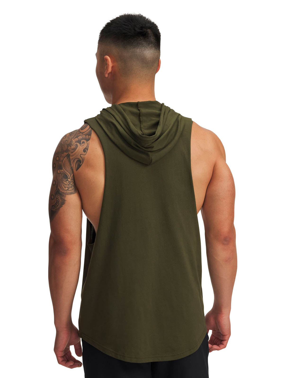 Polerón sin manga de entrenamiento para hombre Project Rock verde Under Armour