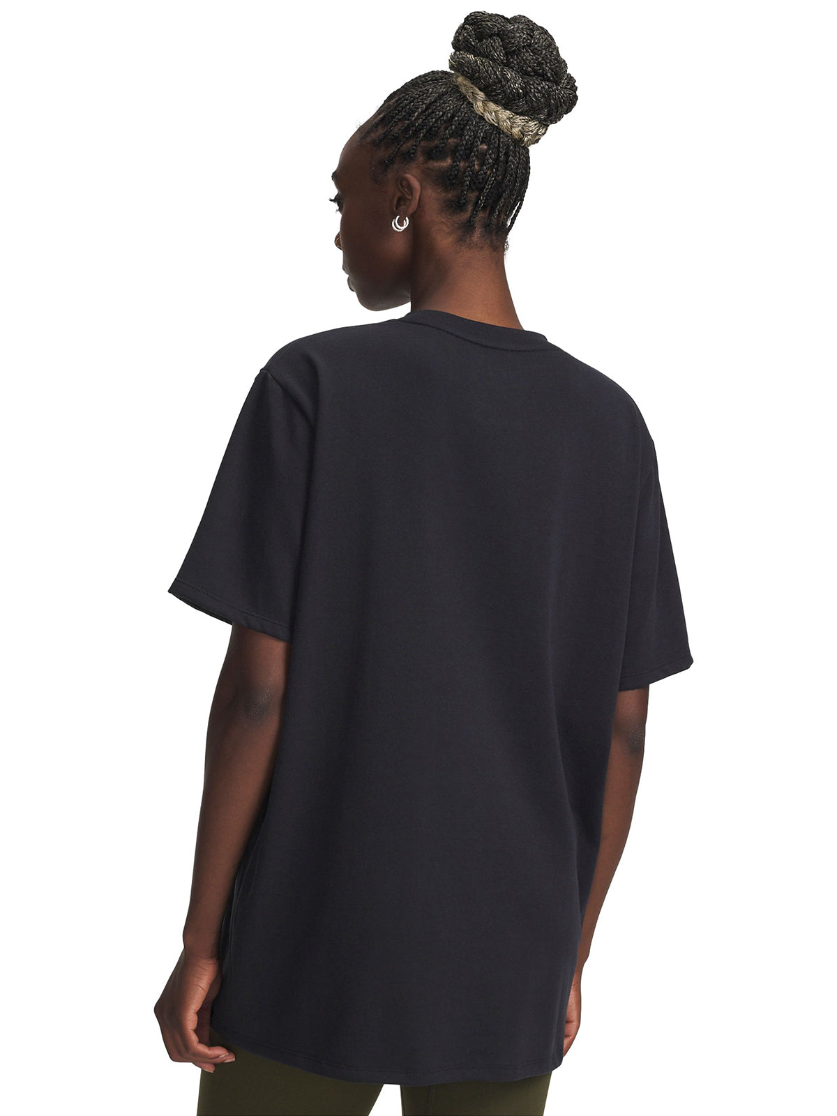 Polera manga corta de entrenamiento paea mujer Project Rock negra Under Armour