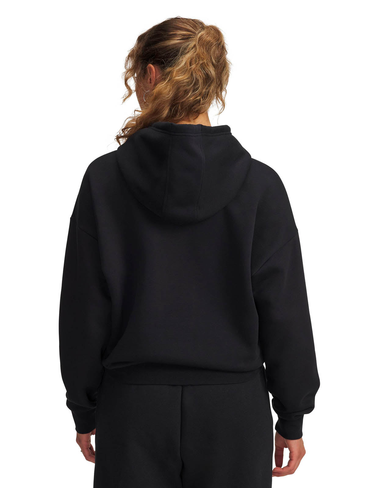 Polerón Lifestyle para mujer Project Rock Icon Fleece negro Under Armour