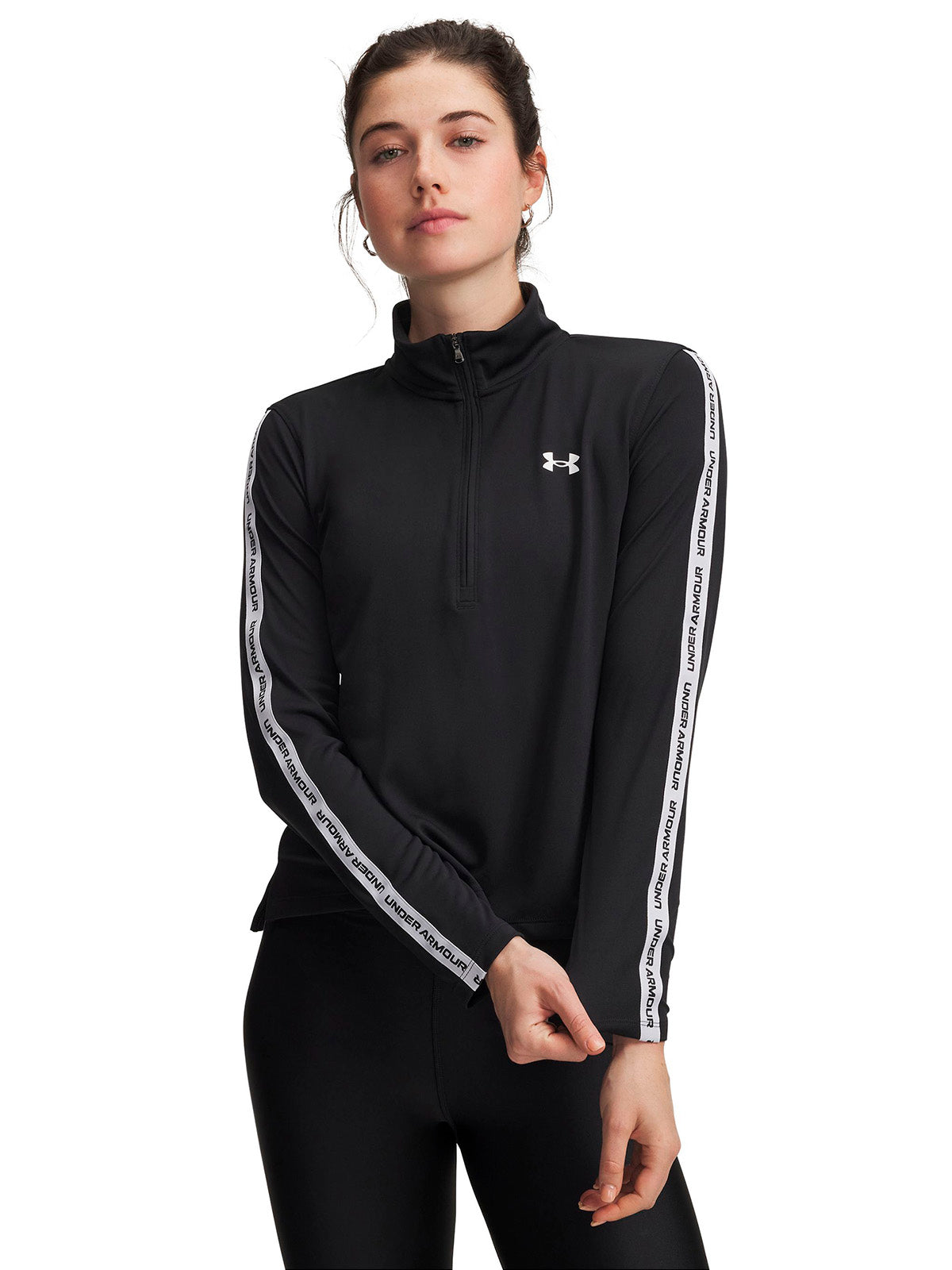 Polerón de entrenamiento para mujer Tech Wordmark Tape Negro Under Armour