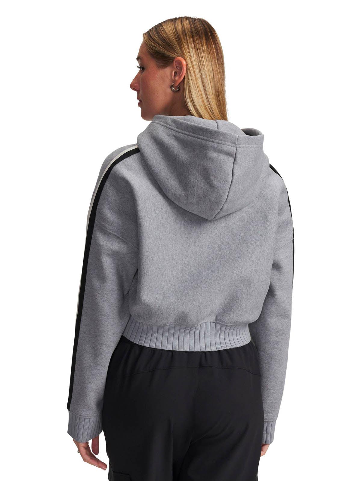 Poleron Lifestyle Mujer Icon Heavyweight Fleece Gris UA