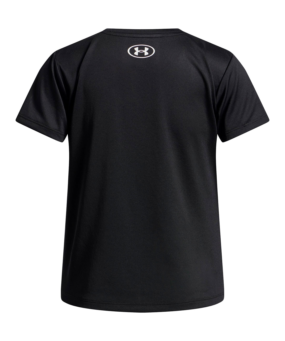 Polera manga corta UA Tech negra para niña