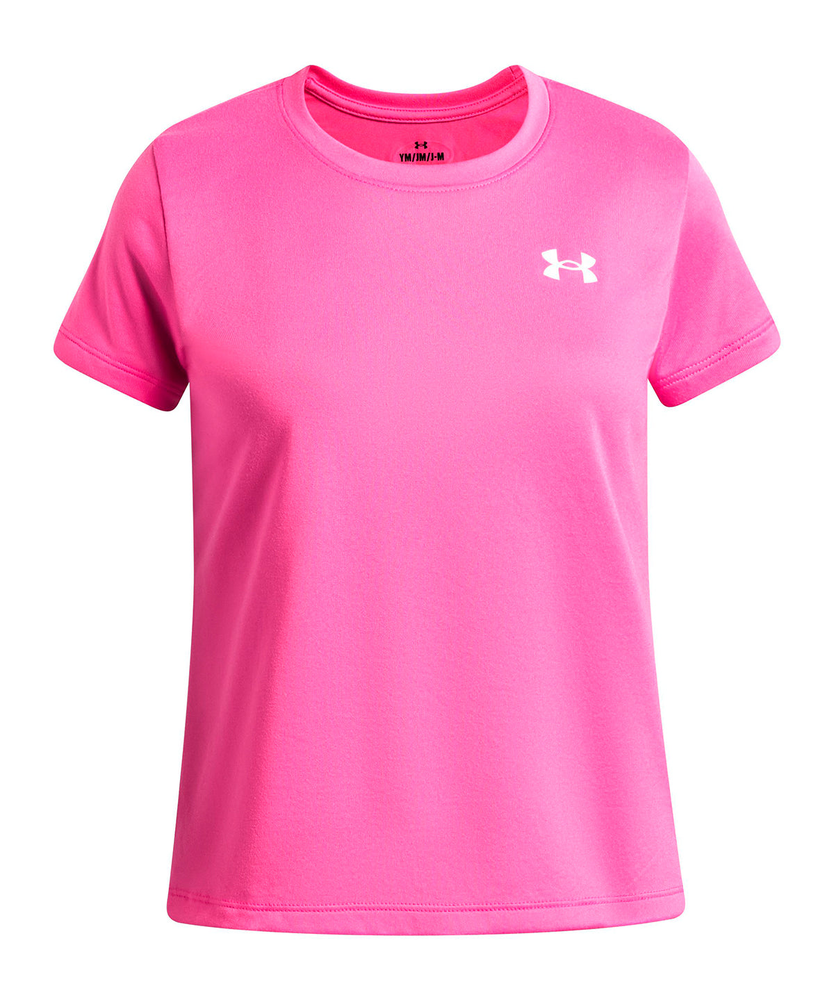 Polera manga corta UA Tech rosada para niña