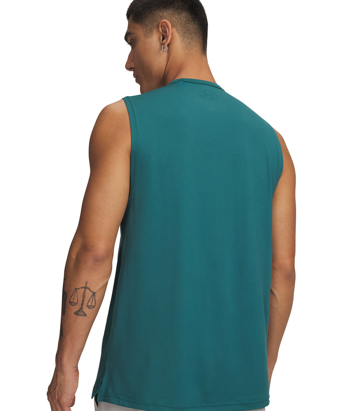 UA Vanish Energy Tank Polera sin manga verde para hombre