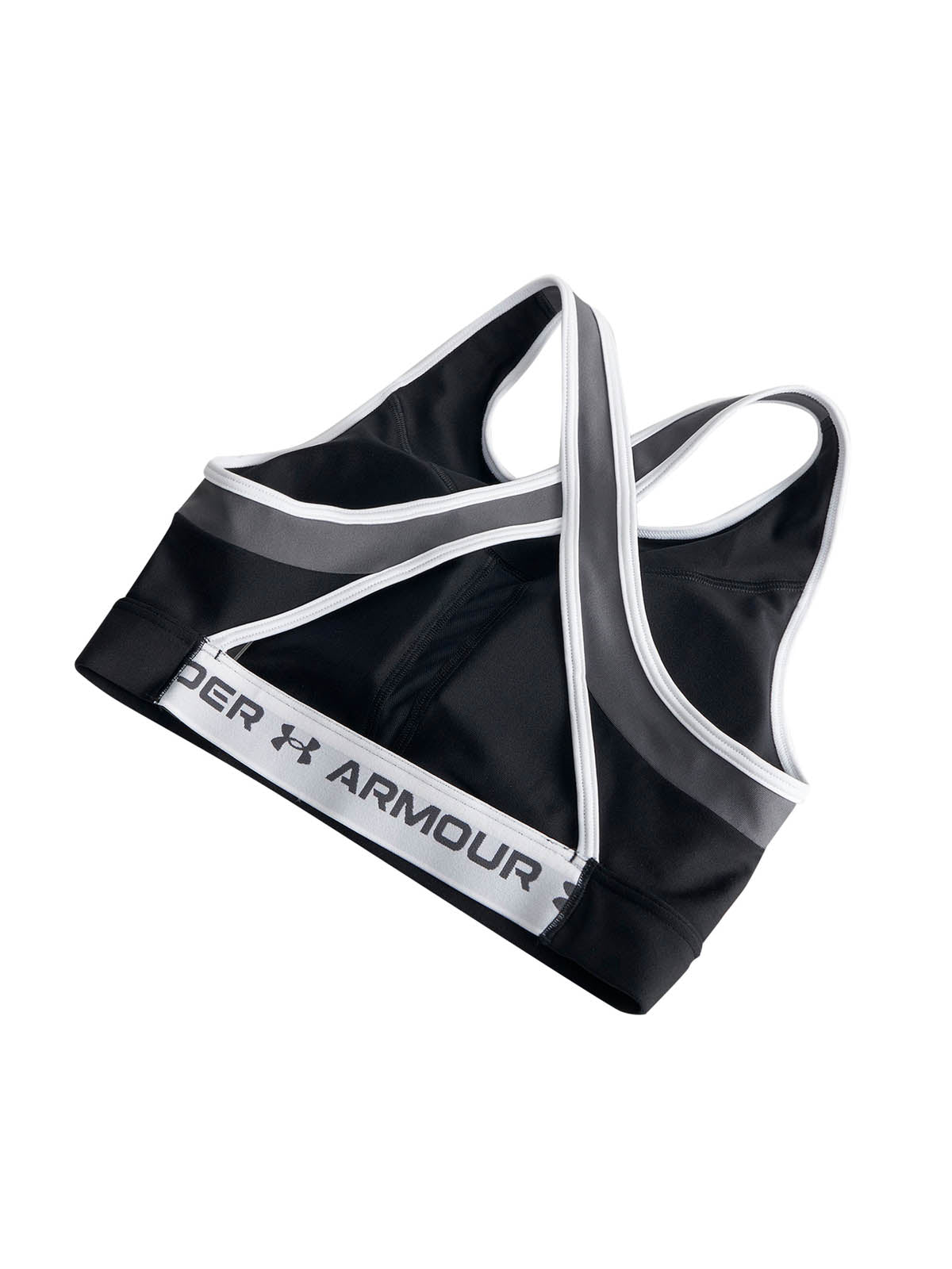 Peto de Entrenamiento para Mujer Crossback mid Open back Negro Under Armour