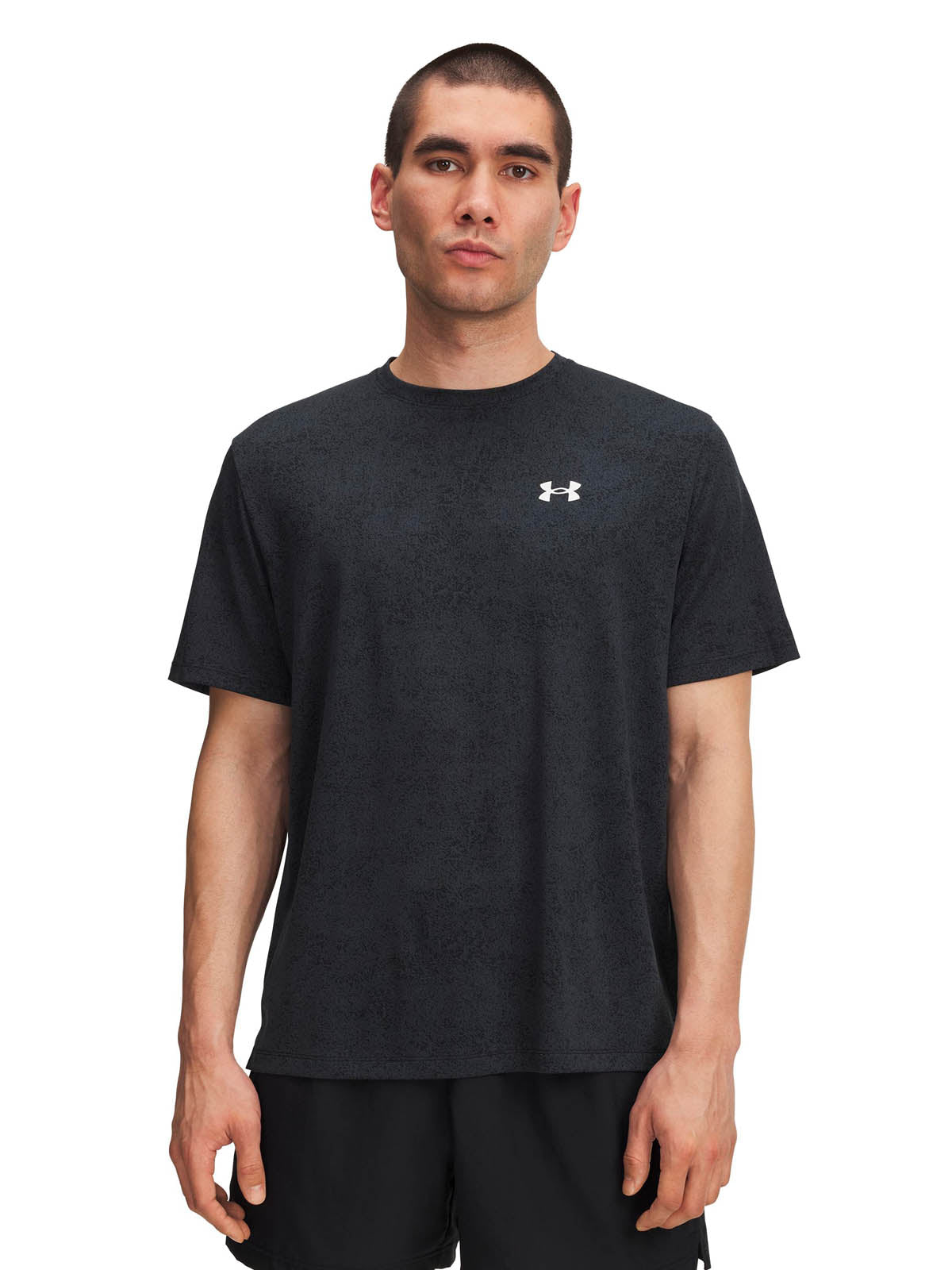 Polera manga corta de entrenamiento para hombre Tech negro Under Armour