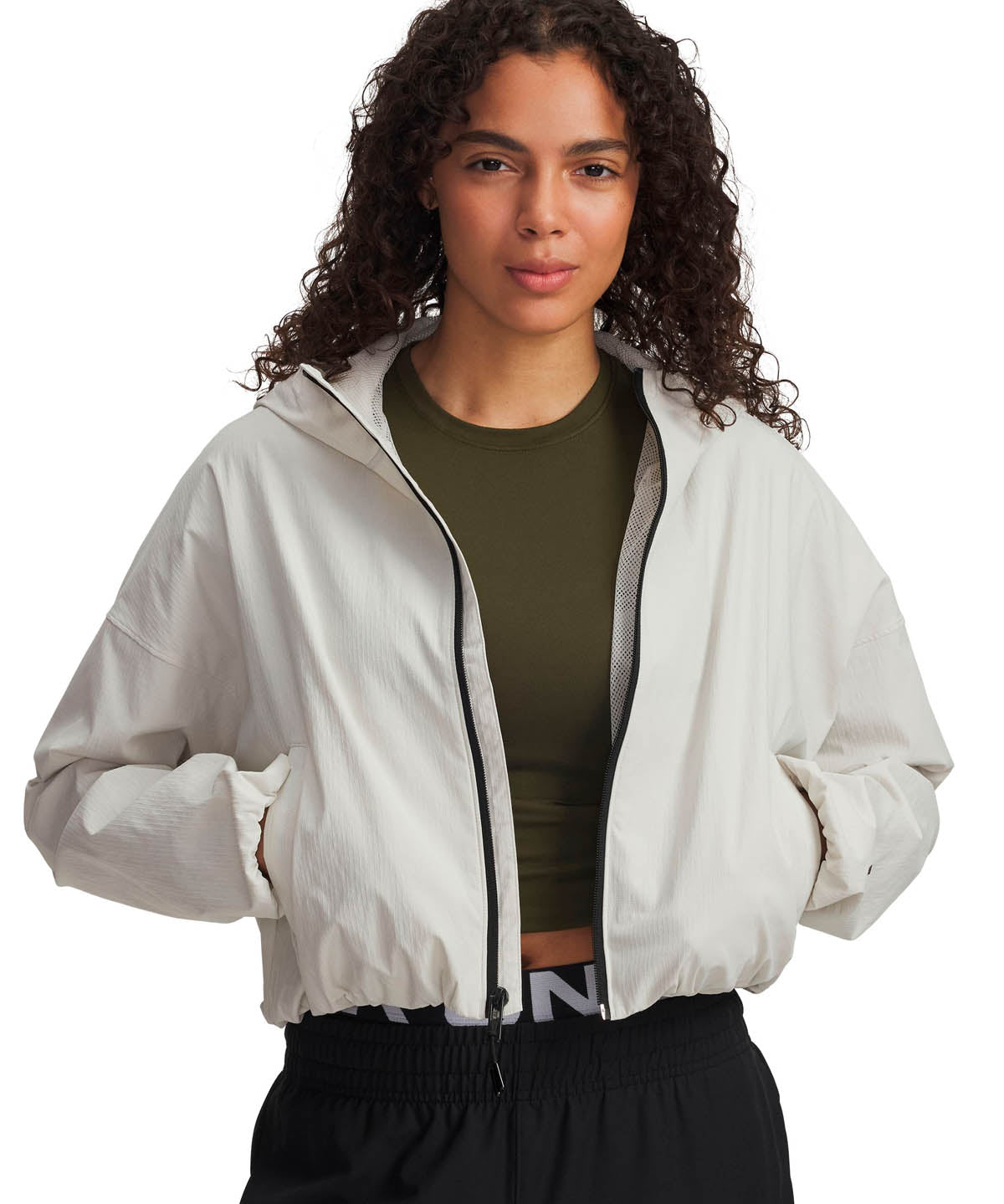 Pantalón Lifestyle para mujer Unstoppable Woven Ripstop Cargo blanco Under Armour