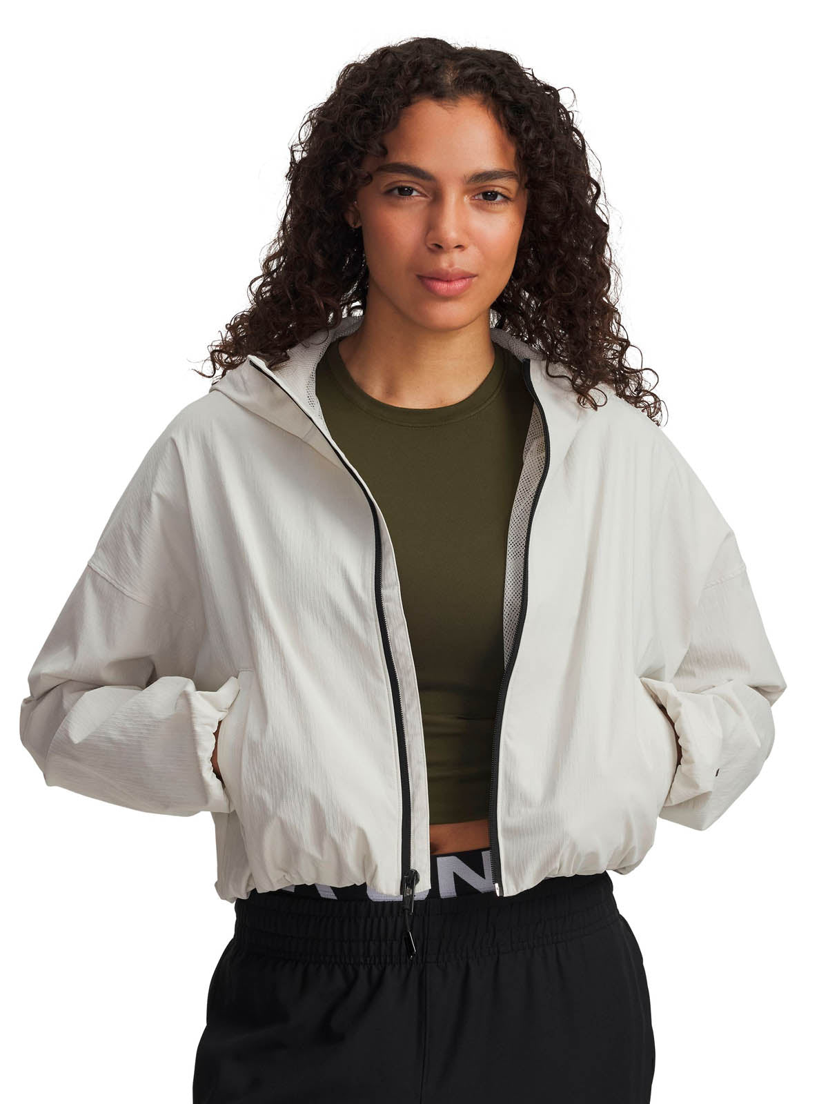 Pantalón Lifestyle para mujer Unstoppable Woven Ripstop Cargo blanco Under Armour