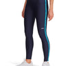 Calza de entrenamiento para mujer Tech Wordmark Tape azul Under Armour