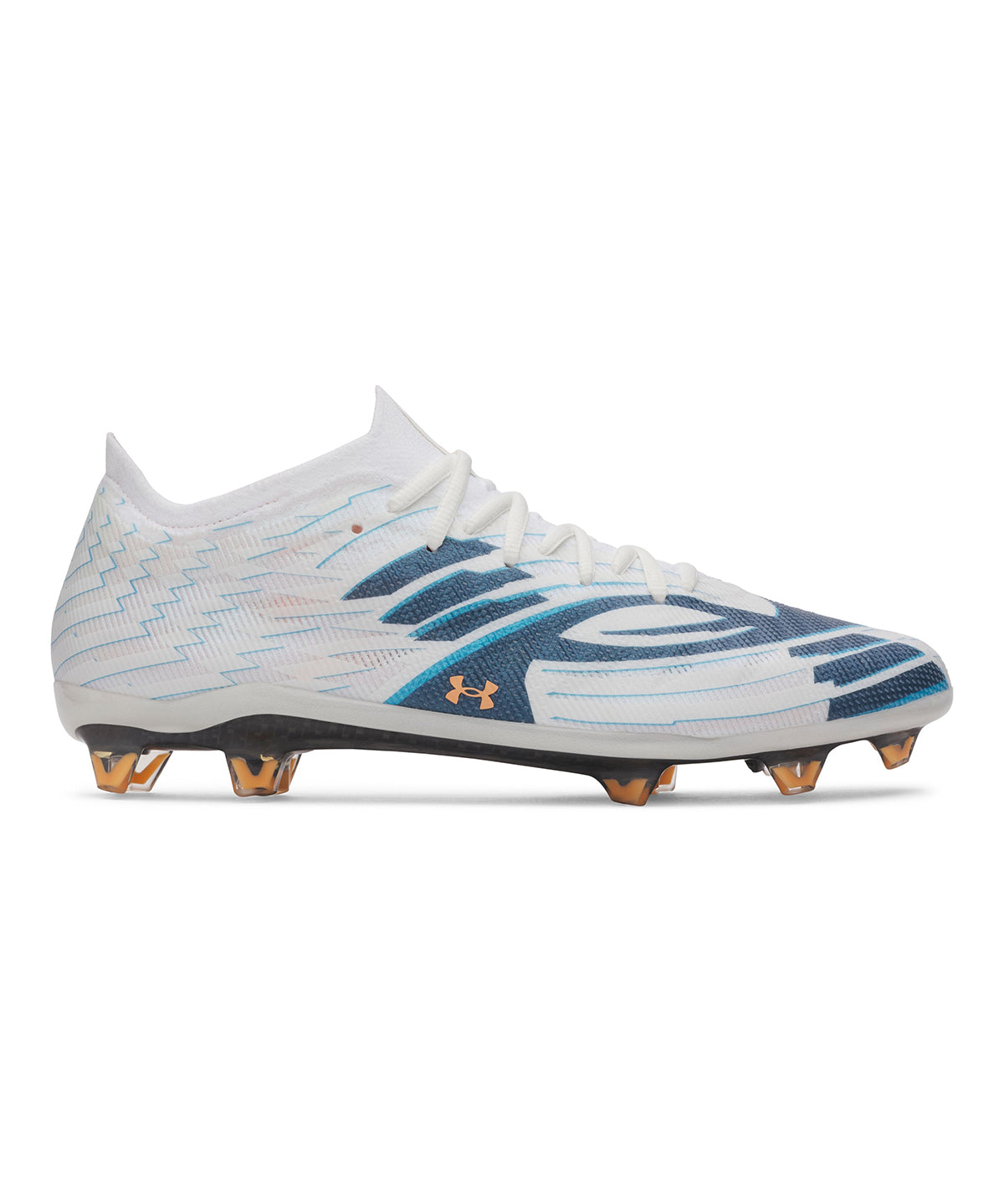 Zapatilla UA Shadow Elite 4 Mach Elite FG blanca para hombre