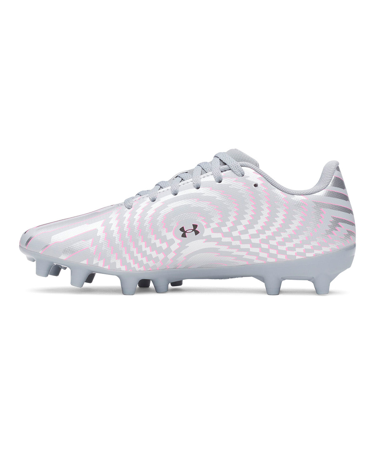 Zapatilla UA Shadow Club 4 FG Jr gris para niño