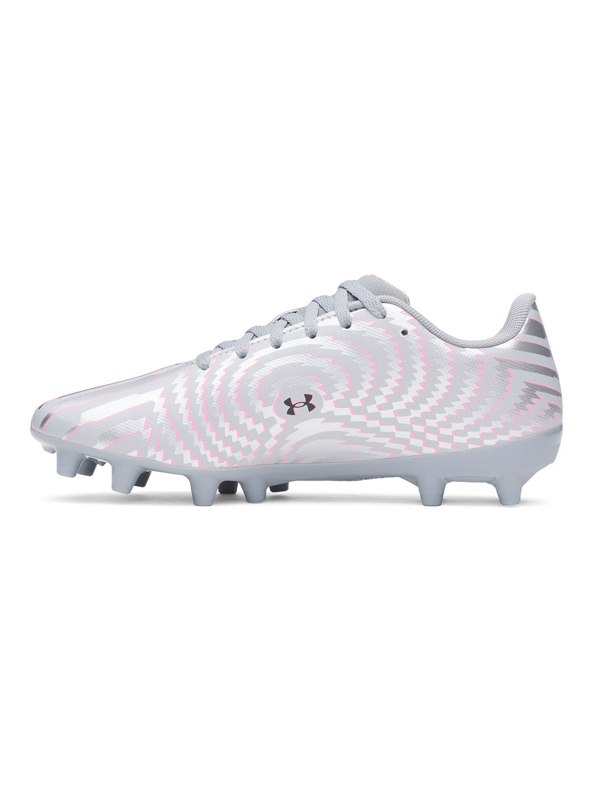 Zapatilla UA Shadow Club 4 FG Jr gris para niño