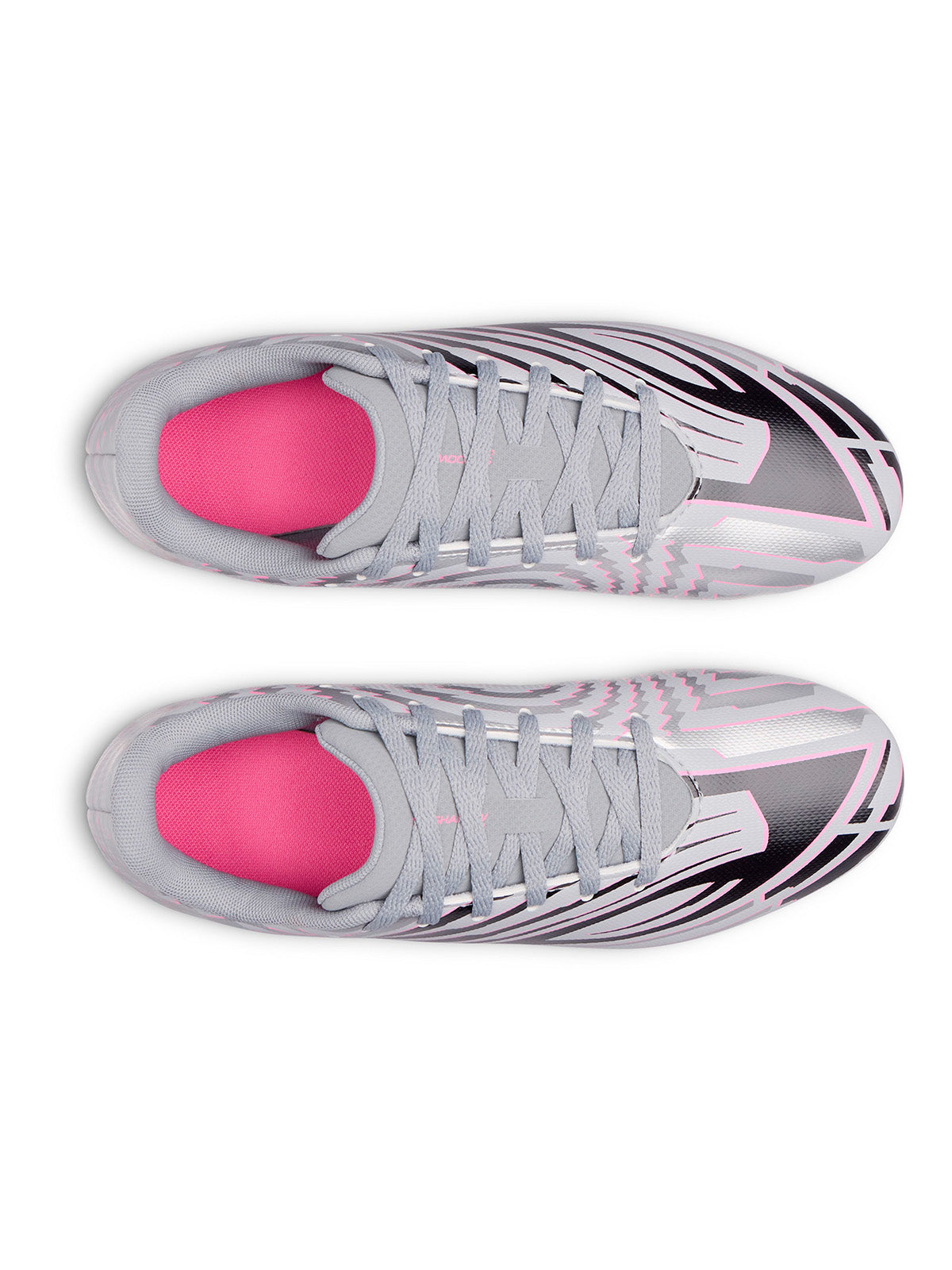 Zapatilla UA Shadow Club 4 FG Jr gris para niño