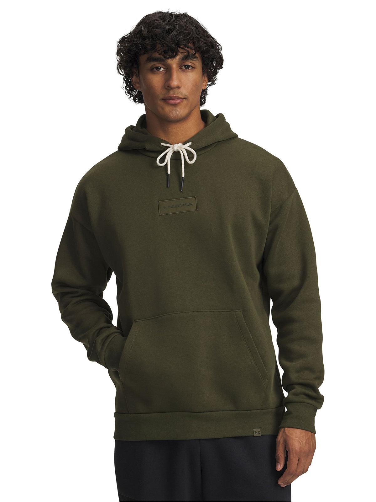 Polerón Lifestyle para hombre Project Rock Icon Fleece verde Under Armour