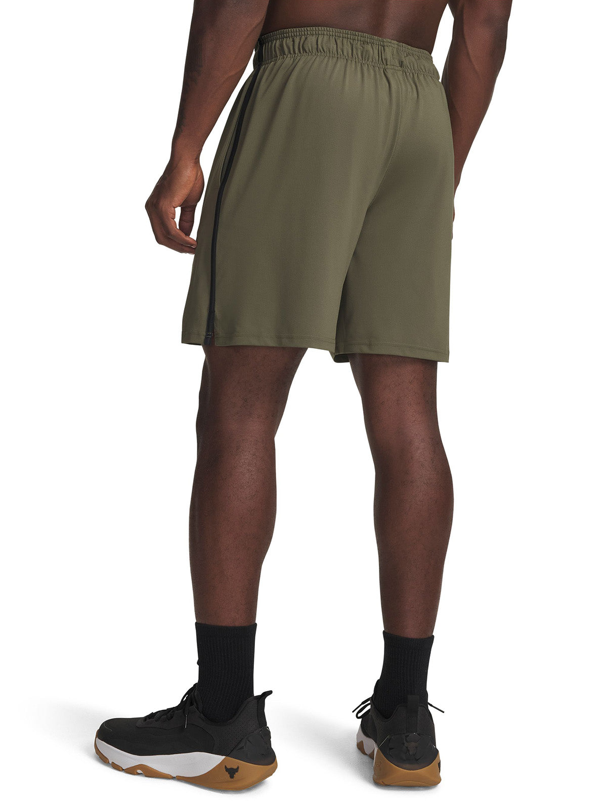 UA Project Rock Mesh Short verde para hombre