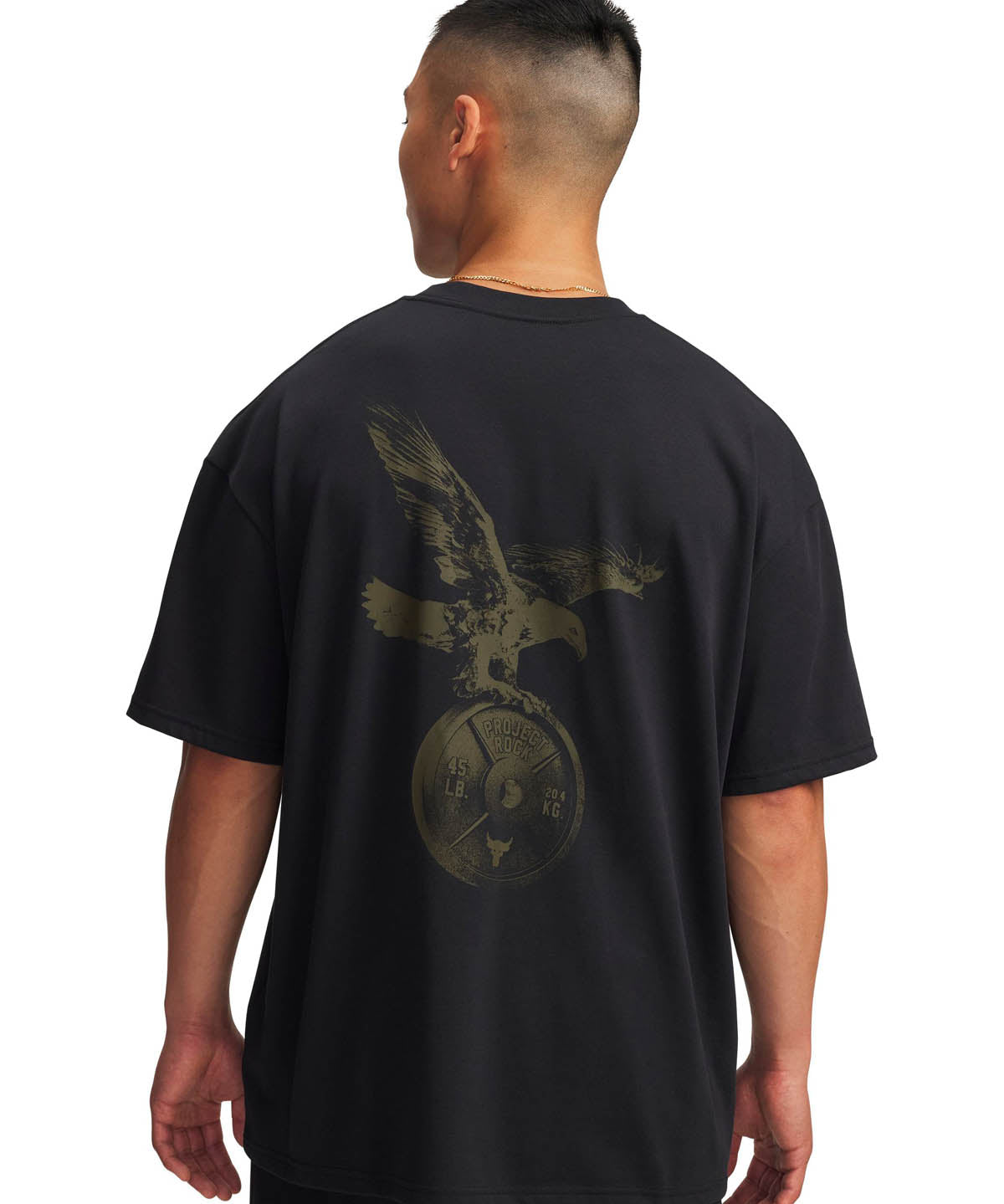 Polera manga corta de entrenamiento para hombre Project Rock negro Under Armour