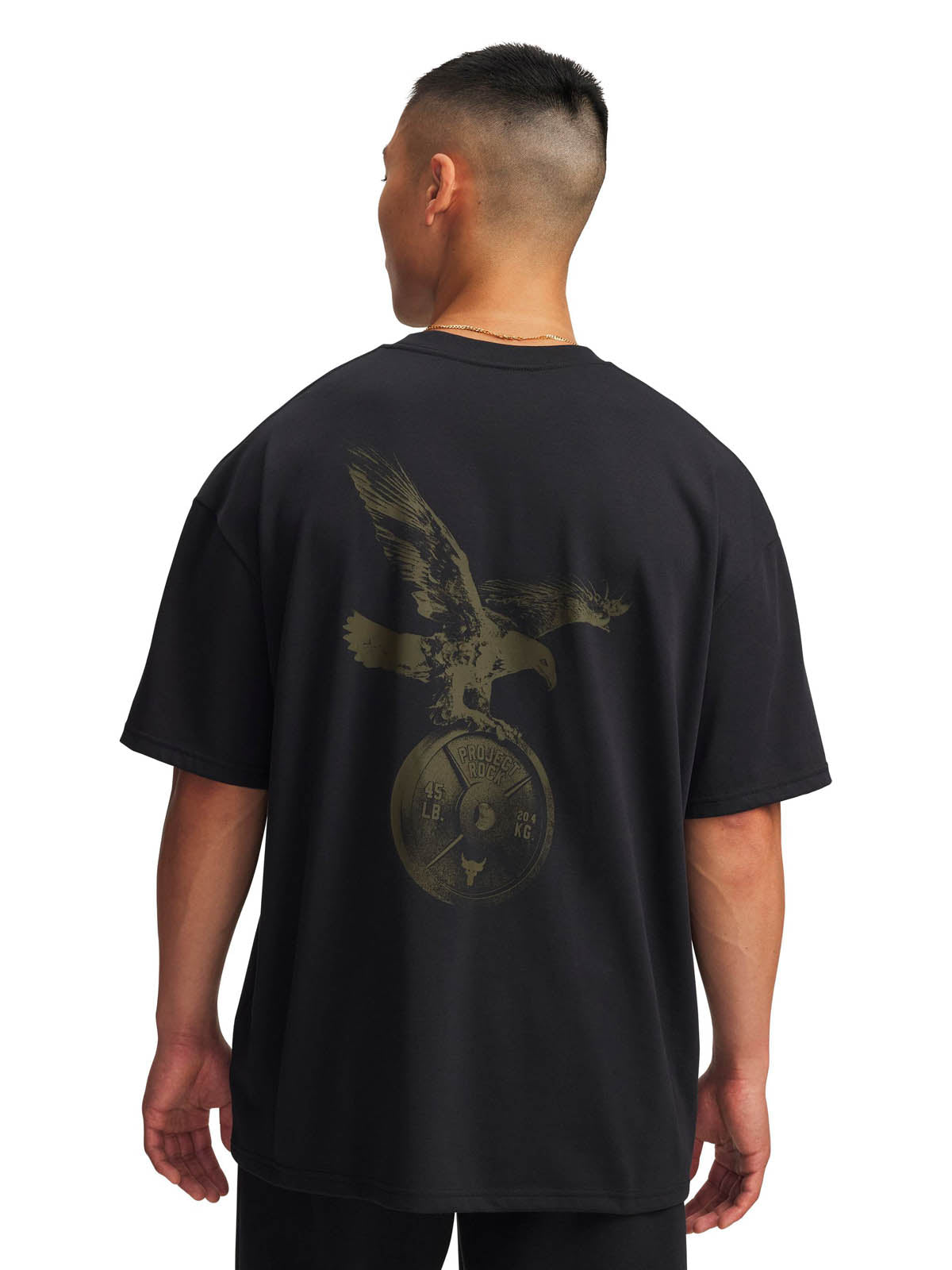 Polera manga corta de entrenamiento para hombre Project Rock negro Under Armour