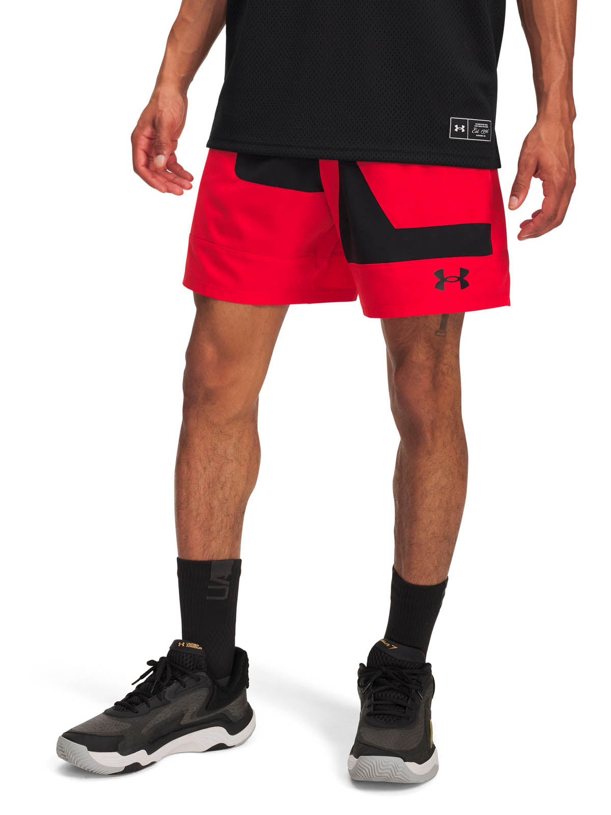 Short de Entrenamiento para Hombre Zone 7" Rojo Under Armour