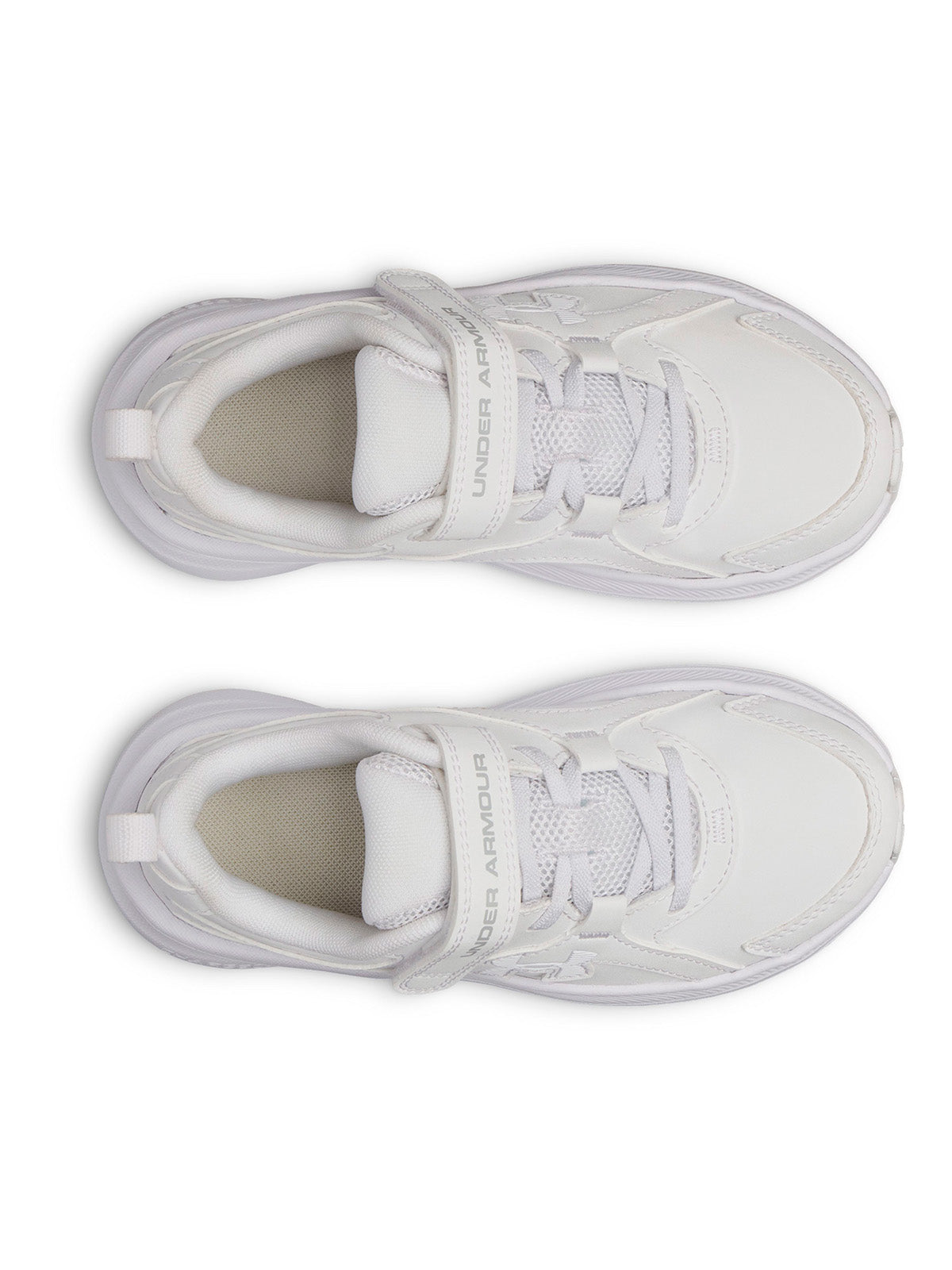 Zapatilla UA Assert 11 AC Uniform blanco para niño preescolar