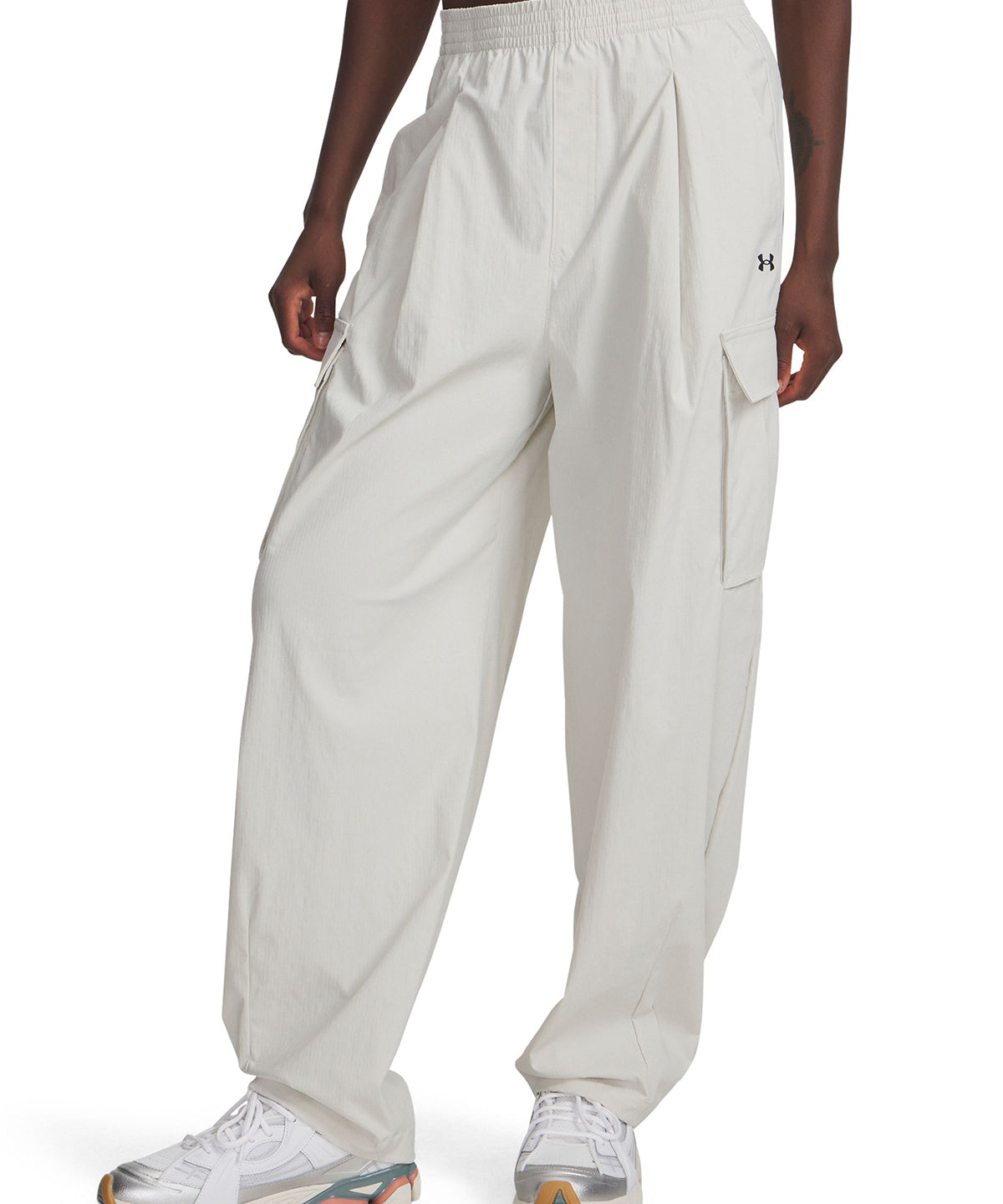 Pantalón Lifestyle para mujer Unstoppable Woven Ripstop Cargo Blanco Under Armour