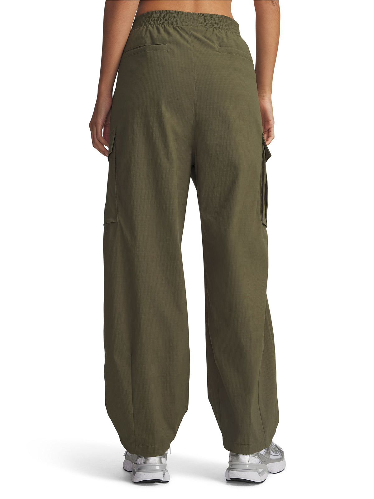 Pantalón Lifestyle para mujer Unstoppable Woven Ripstop Cargo verde Under Armour