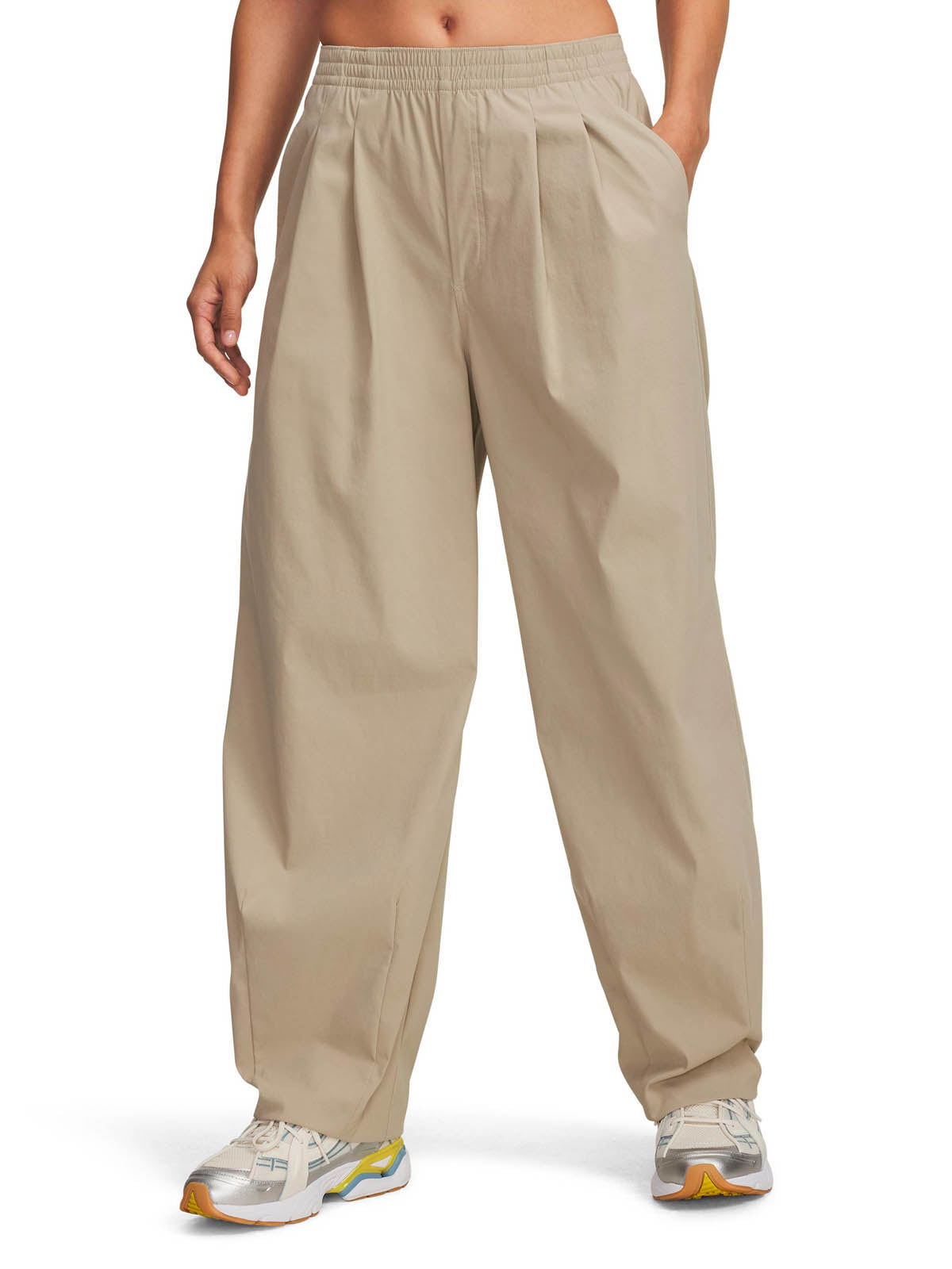 Pantalones Lifestyle para mujer Unstoppable Woven café Under Armour