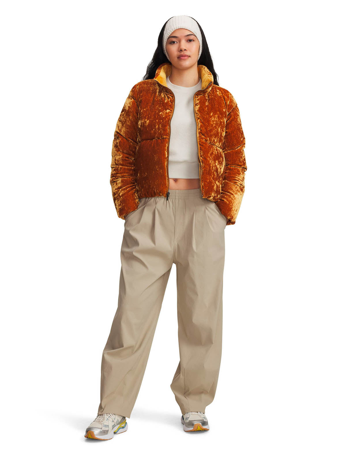 Pantalones Lifestyle para mujer Unstoppable Woven café Under Armour