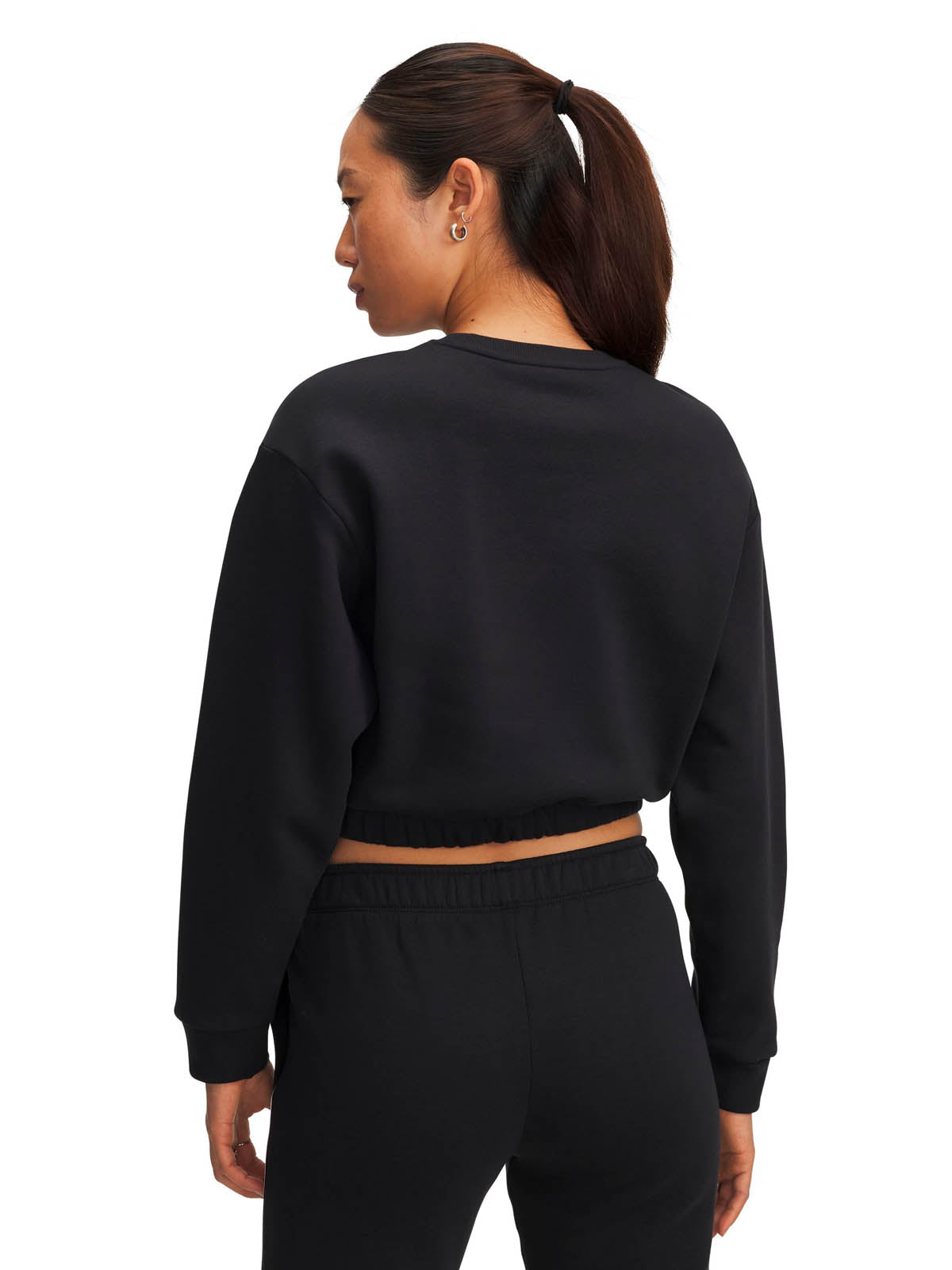 Polerón Lifestyle para mujer Rival Fleece Piped negro Under Armour