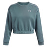 Polerón Lifestyle para mujer Rival Fleece Piped azul Under Armour