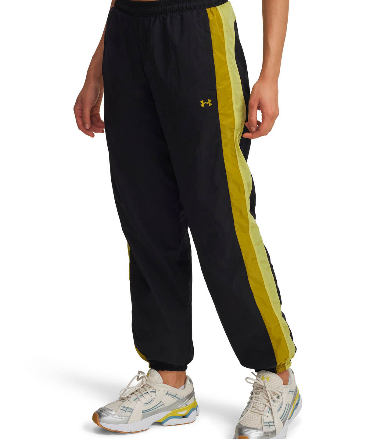 Pantalón Lifestyle para mujer Icon Crinkle negro Under Armour