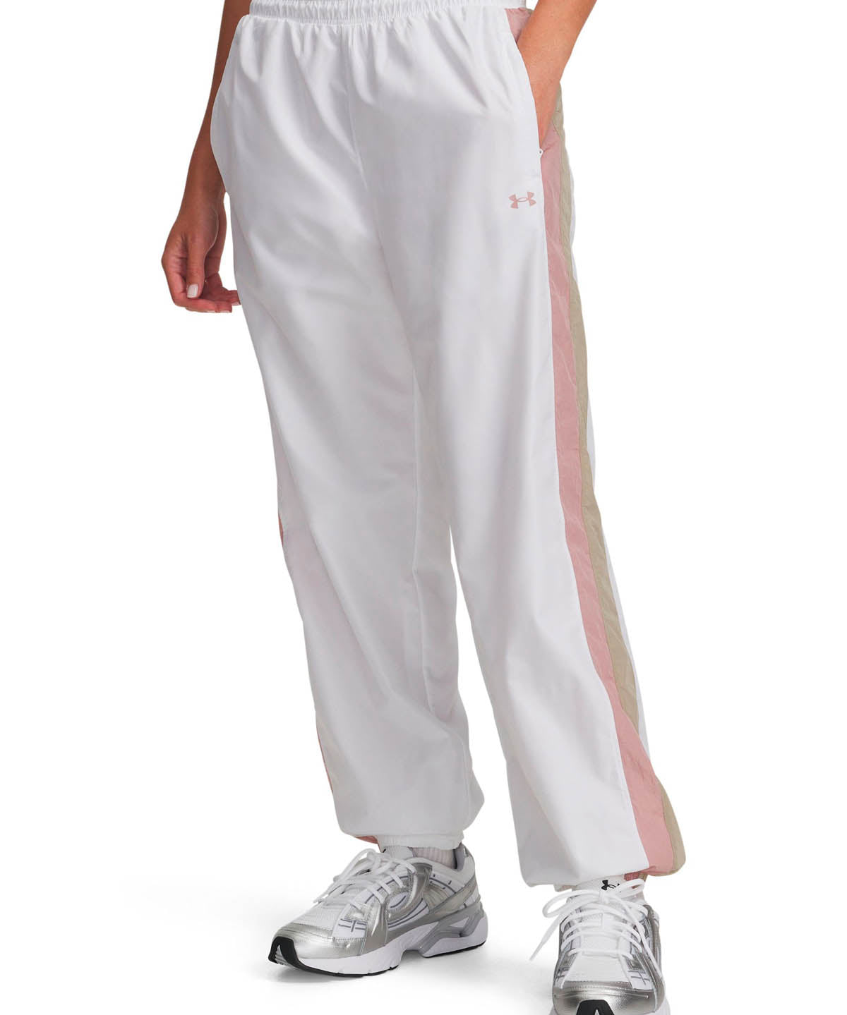 Pantalón Lifestyle para mujer Icon Crinkle blanco Under Armour