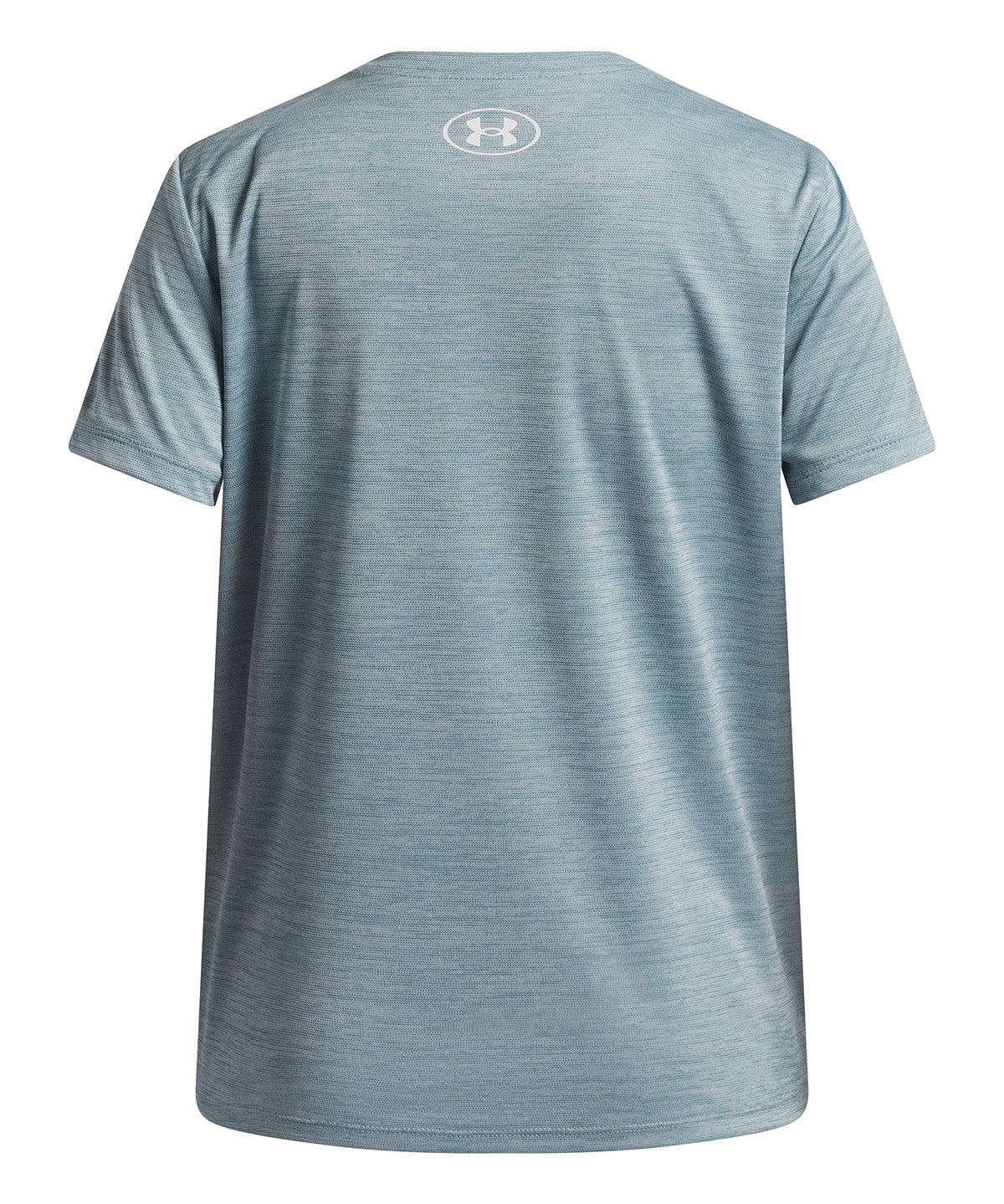UA Tech Twist Wordmark Logo SS Polera Manga Corta azul para niña