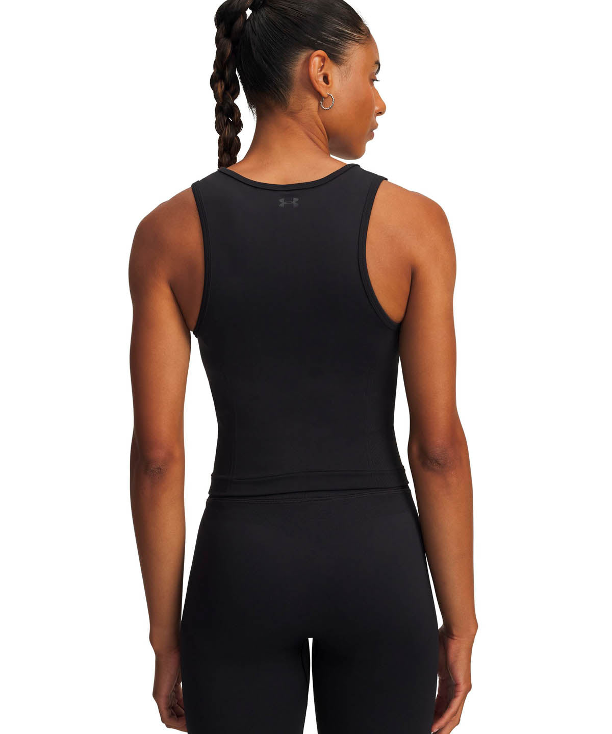 Polera sin mangas de entrenamiento para mujer Project Rock negra Under Armour