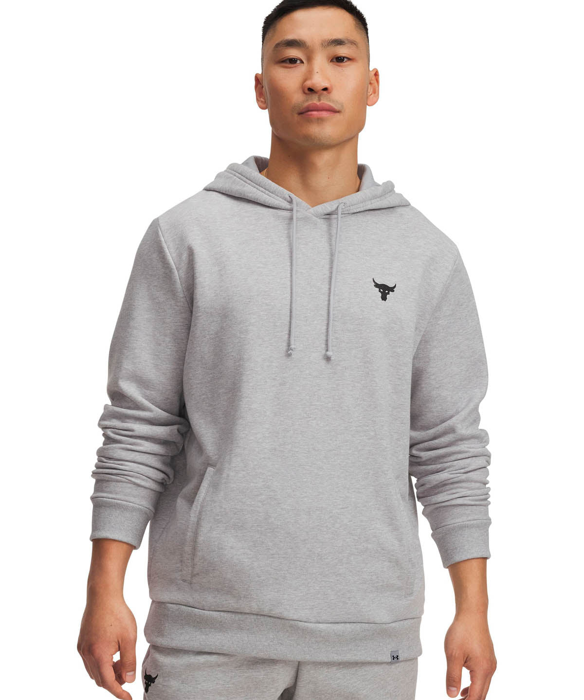 Polerón Lifestyle para hombre Project Rock Fleece gris Under Armour