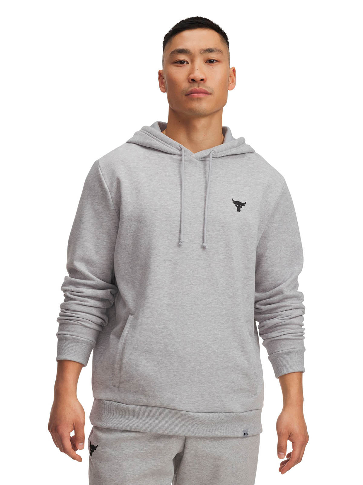 Polerón Lifestyle para hombre Project Rock Fleece gris Under Armour