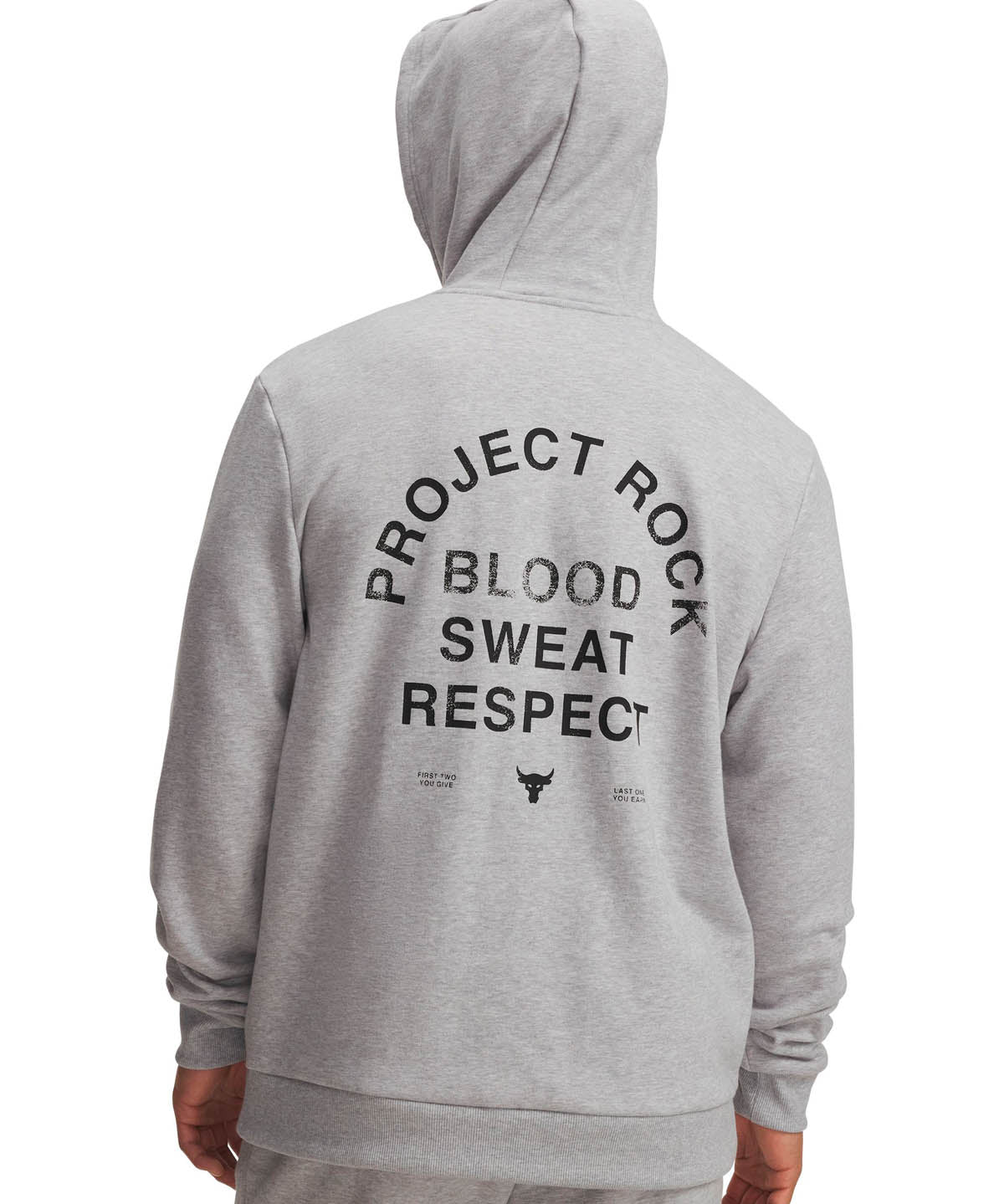 Polerón Lifestyle para hombre Project Rock Fleece gris Under Armour