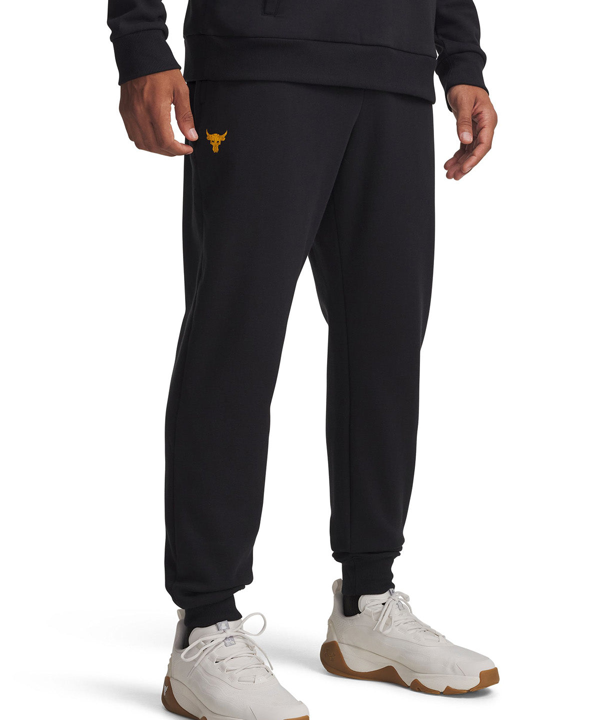 UA Joggers Project Rock Rival Fleece negro para hombre