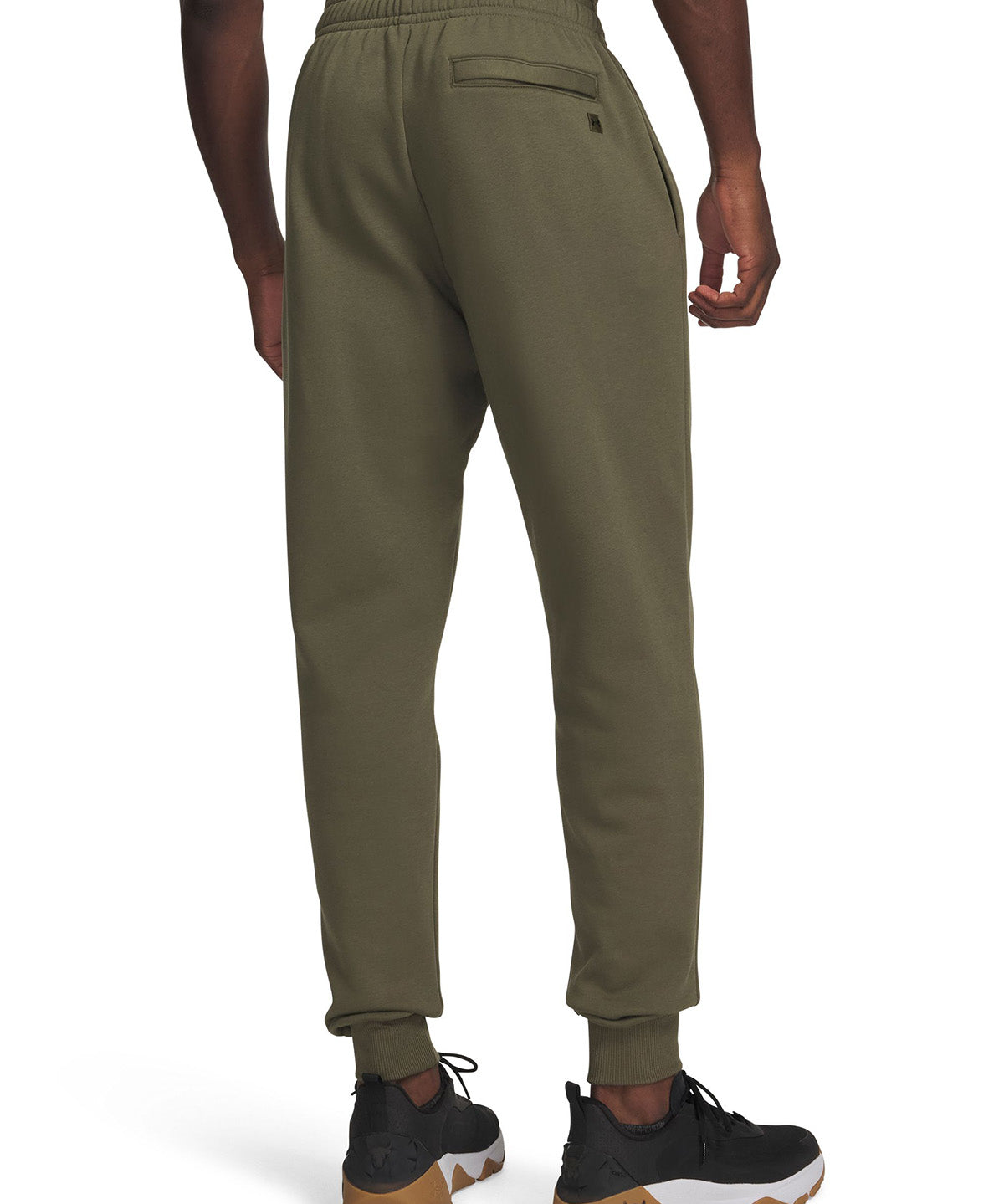 UA Joggers Project Rock Rival Fleece verde para hombre