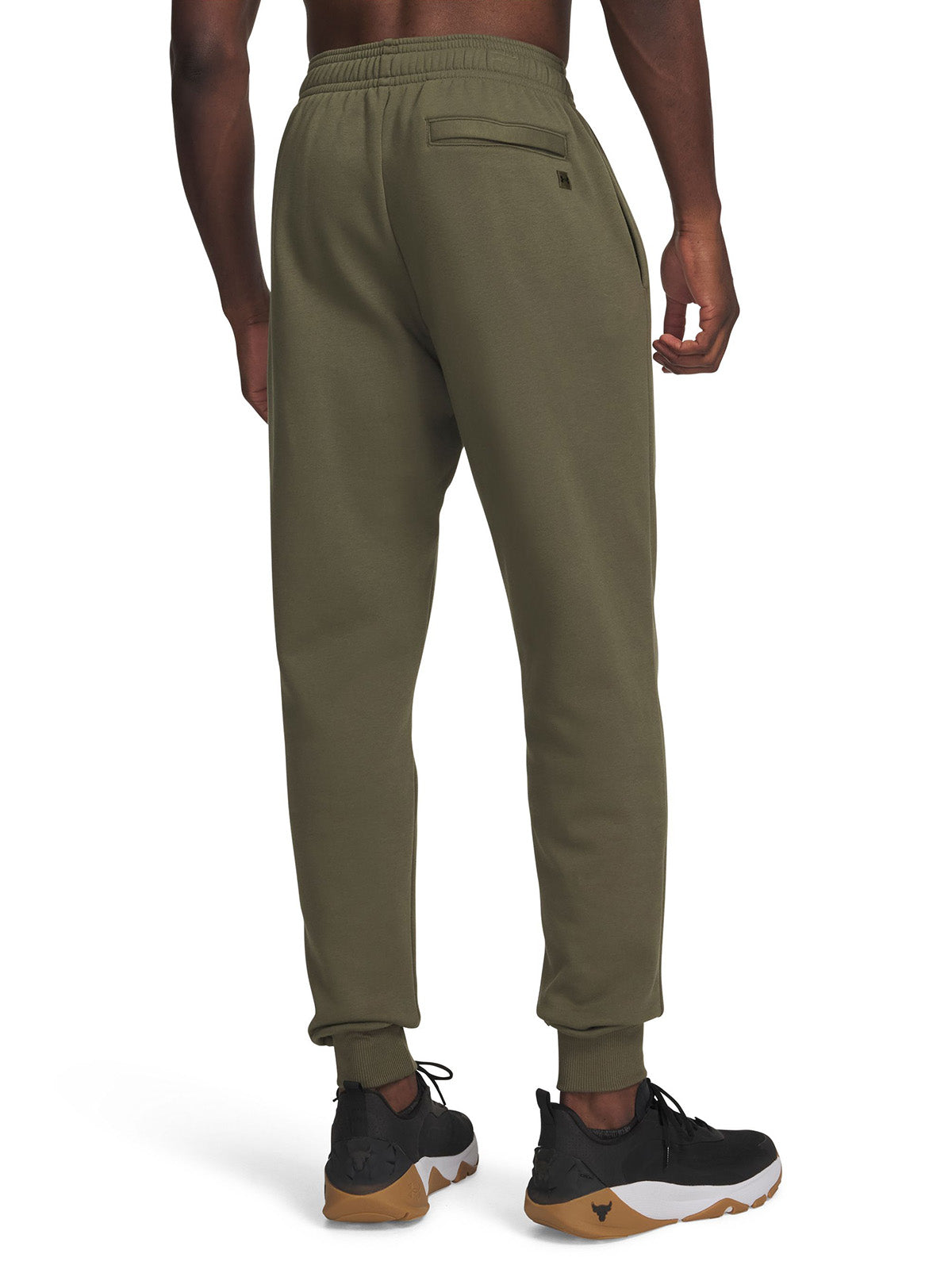 UA Joggers Project Rock Rival Fleece verde para hombre