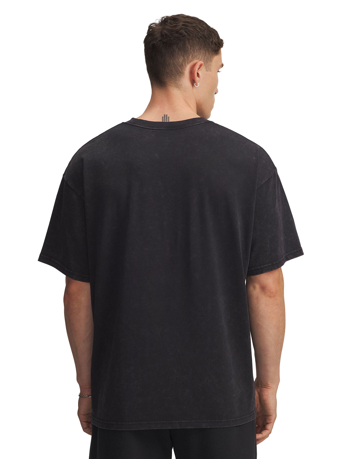 Polera manga corta de entrenamiento para hombre Project Rock negra Under Armour