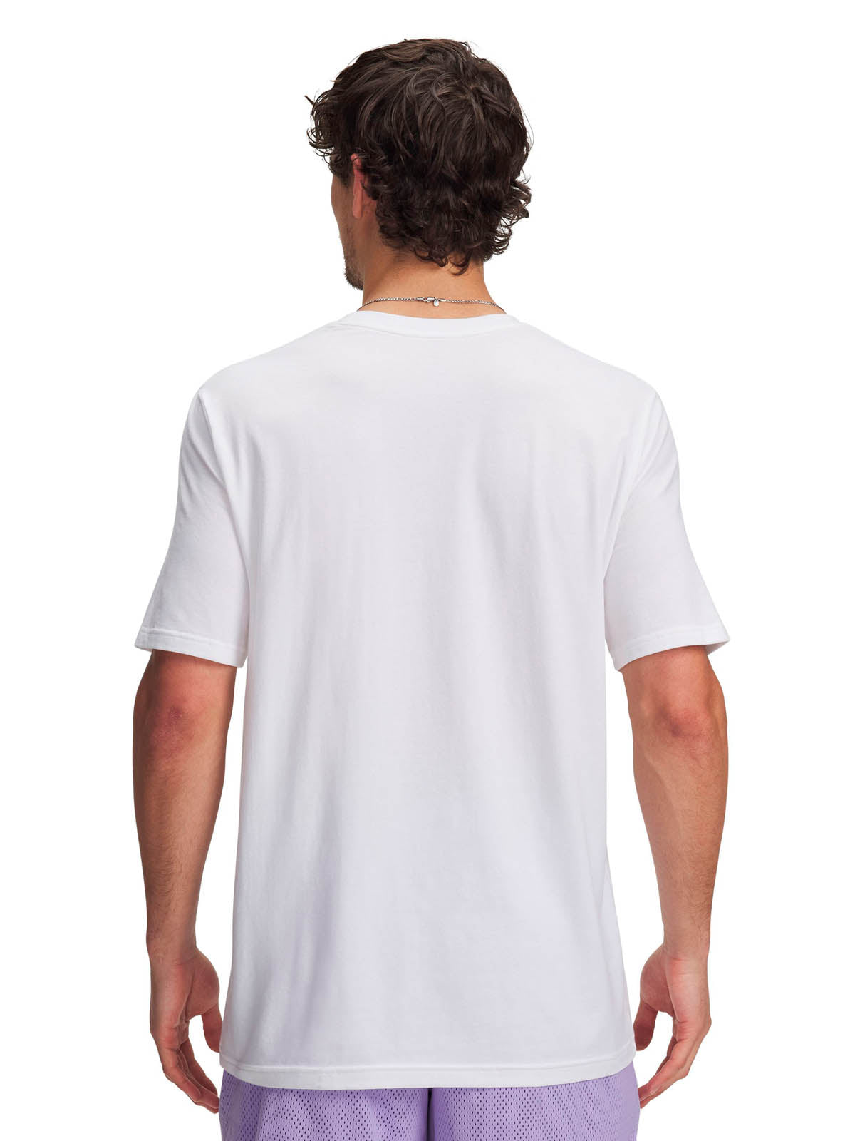 Polera manga corta Basketball para Hombre Curry playable 1 Blanco Under Armour