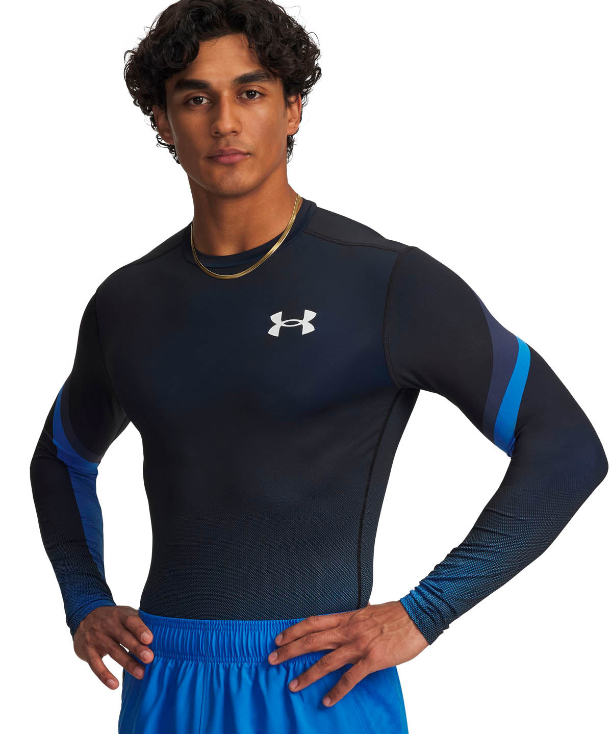 Primera Capa de Entrenamiento para Hombre HG Azul Under Armour